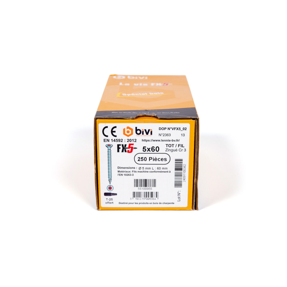 copy of Vis à Bois PGB - T25 - 4,5 x 50 mm - Boite de 500